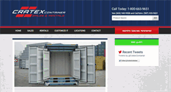 Desktop Screenshot of cratexcontainer.com