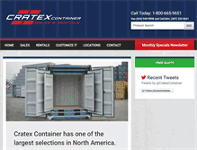 Tablet Screenshot of cratexcontainer.com